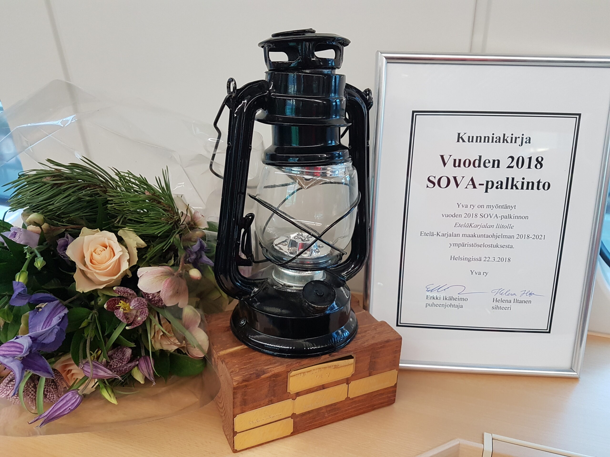 Vuoden parhaat vaikutusarvioinnit palkittiin YVA-päivillä – Etelä-Karjalan liitto sai Hyvä SOVA -palkinnon